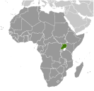 Location of Uganda