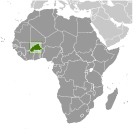 Location of Burkina Faso