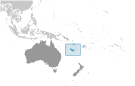 Location of New Caledonia