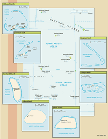 Map of United States Pacific Island Wildlife Refuges