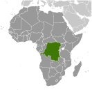 Location of Congo, Democratic Republic of the