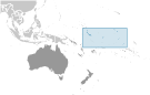 Location of Kiribati
