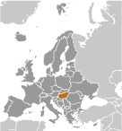 Location of Hungary