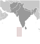 Location of Maldives
