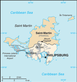 Map of Sint Maarten
